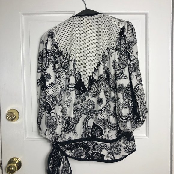 Diane Freis Women's Black and White Print Two-Piece Set - Picture 5 of 11